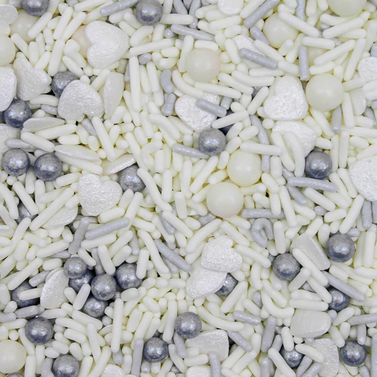 Krazy Sprinkles - Wedding Day Mix (1/2 Cup, 1x Jar) for Cakes, Ice Cream & Cookies